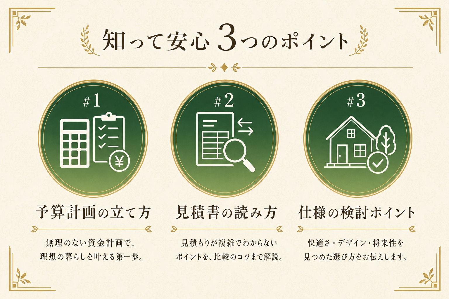 知って安心3つのポイント