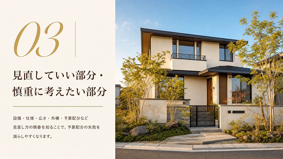 見直していい部分、慎重に考えたい部分