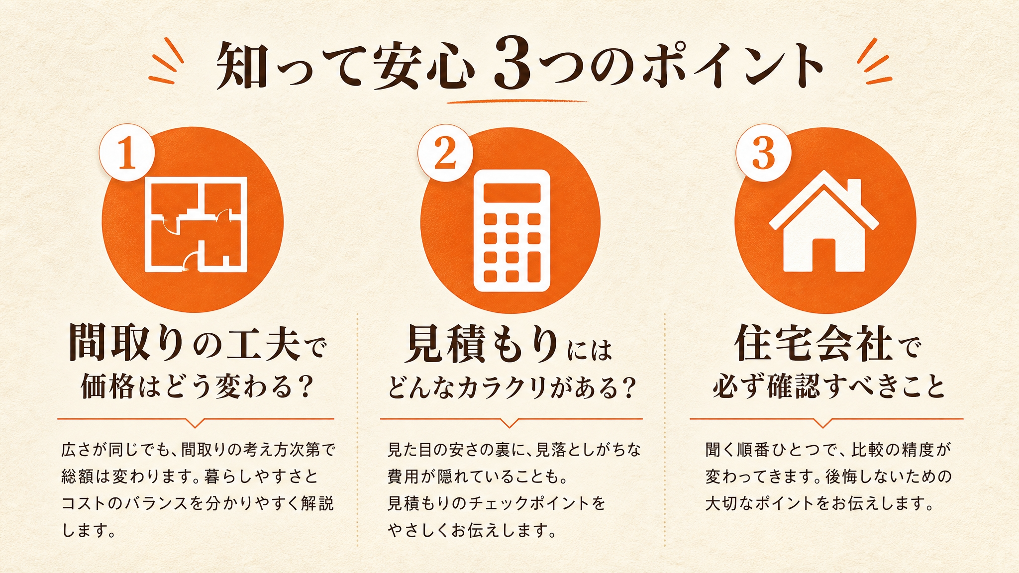 知って安心3つのポイント